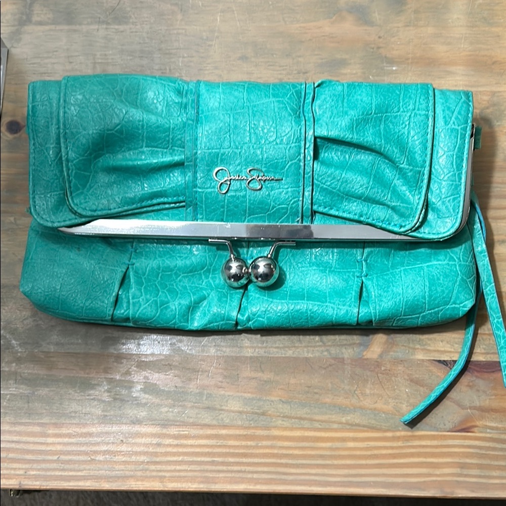 Jessica Simpson Turquoise Clutch